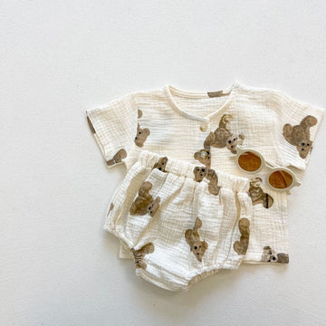 Long-Sleeve Elastic Trousers Two Piece Suit